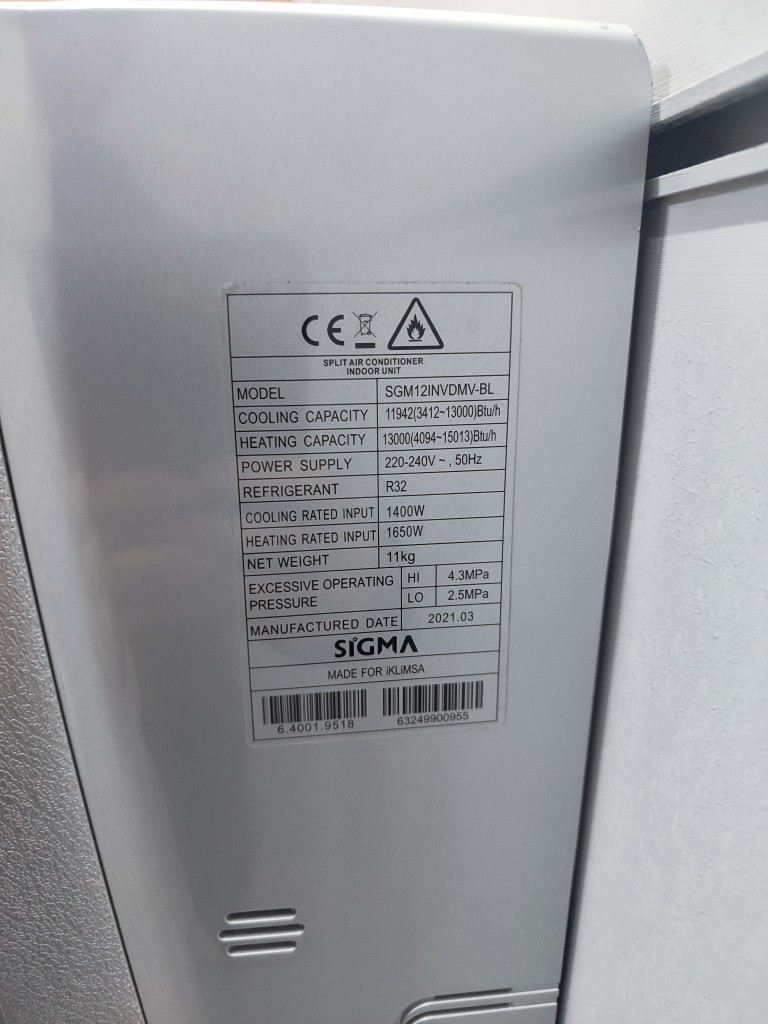 Sigma Exclusive 12000 Btu Inverter Klima görsel 2
